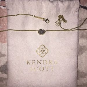 Silver Drusy Stone Kendra Scott Necklace